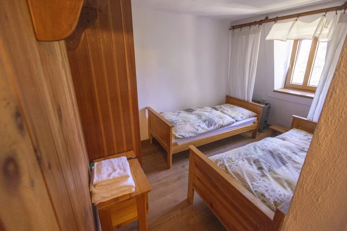 Ubytování na Myslivně - dvojlůžkový pokoj